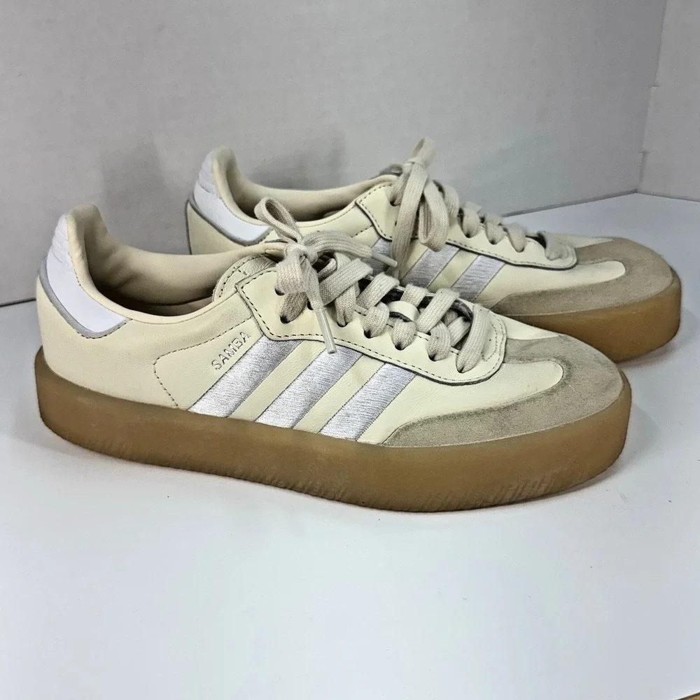Adidas Originals Samba Women's Casual Shoes Cream Size US 7